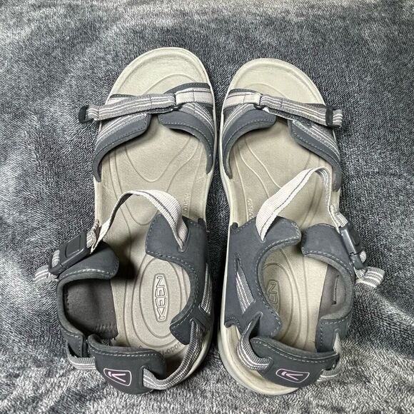 🖤 Keen Womens Sandals Anatomic Footbed Pink/Gray sz 11 Strappy Adjustable - Picture 6 of 8